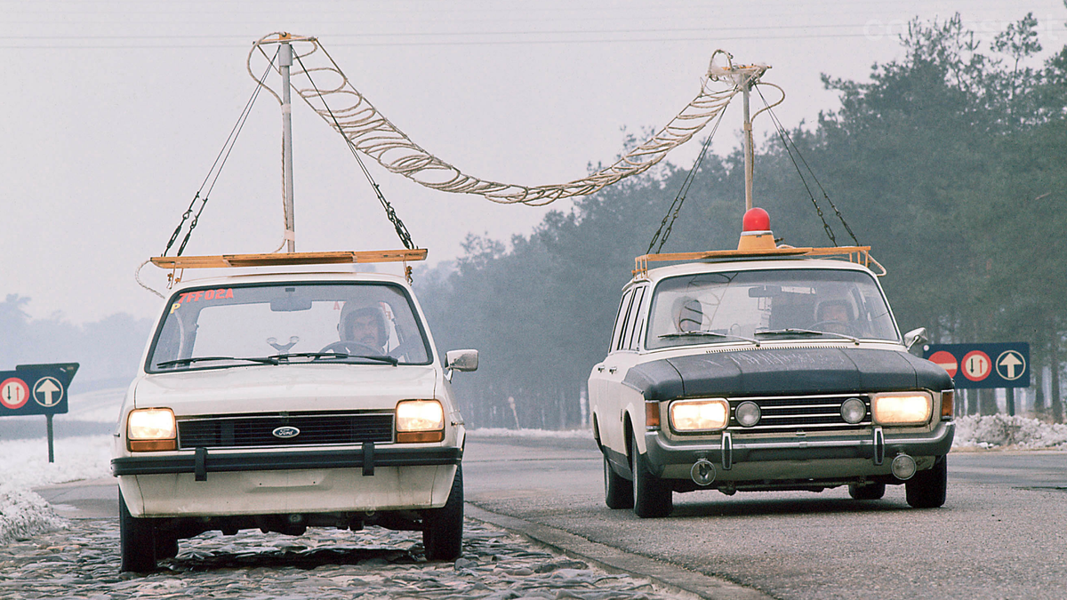 El desarrollo del primer Ford Fiesta se llevó a cabo en Alemania. Como se aprecia en la imagen, con el último grito de la tecnología existente.