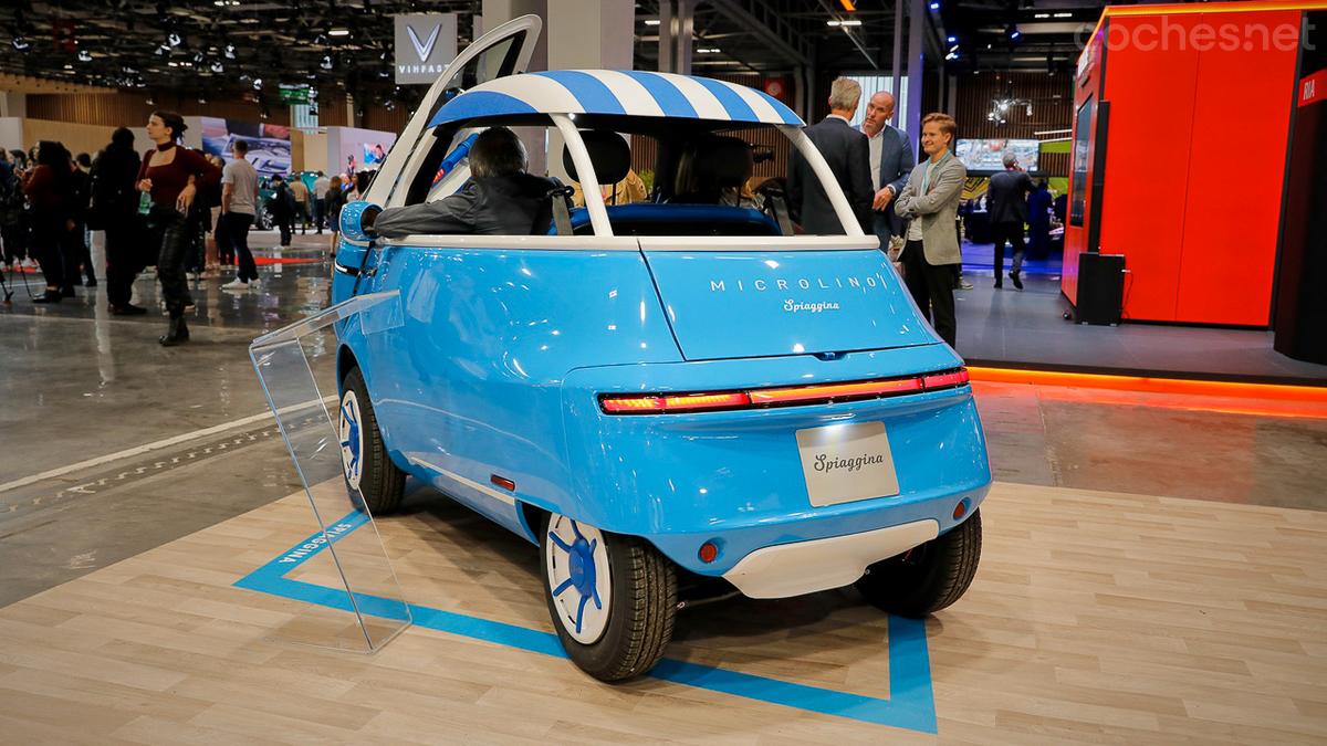 El Microlino Spiaggina, inspirado en los clásicos coches de playa.