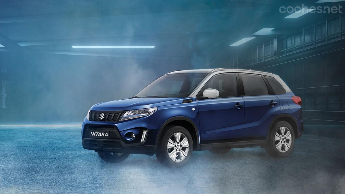 Todos los Suzuki Vitara 20º Aniversario se comercializarán en color azul con techo y retrovisores en gris.