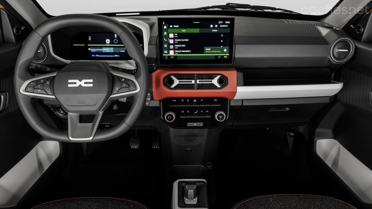El Dacia Spring estrena un nuevo salpicadero con instrumentación y pantalla central digitales de 7 y 10".