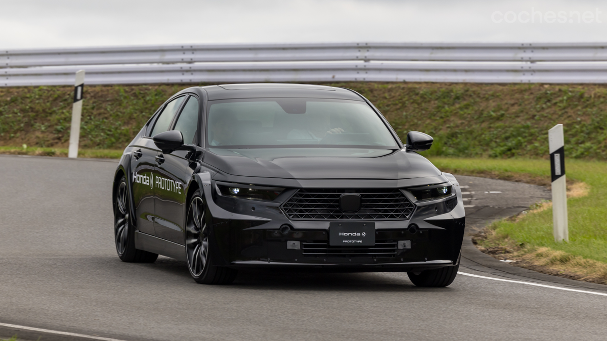 En Japón pudimos conducir este Honda Accord que llevaba en sus bajos la nueva plataforma 0 eléctrica.