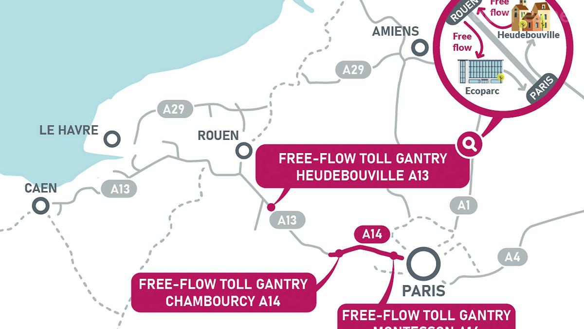 Francia avanza en la modernización de sus autopistas con tramos 'free flow', como la A79.