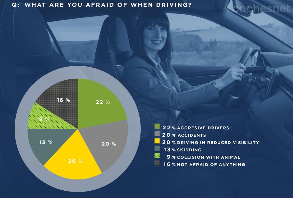 Los conductores agresivos fueron la principal preocupación para el 31% de las mujeres conductores en España. 
