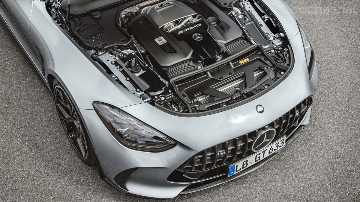 El Mercedes-AMG GT 63 4Matic+ monta un motor V8 biturbo de 4.0 litros con 585 CV y 800 Nm de par