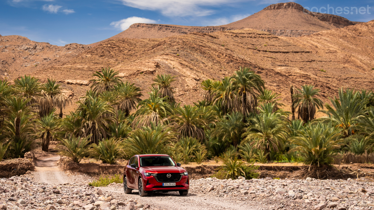 Un coche como el Mazda CX-60 Diésel es perfecto, por habitabilidad, comportamiento y consumo, para un largo viaje por Marruecos.