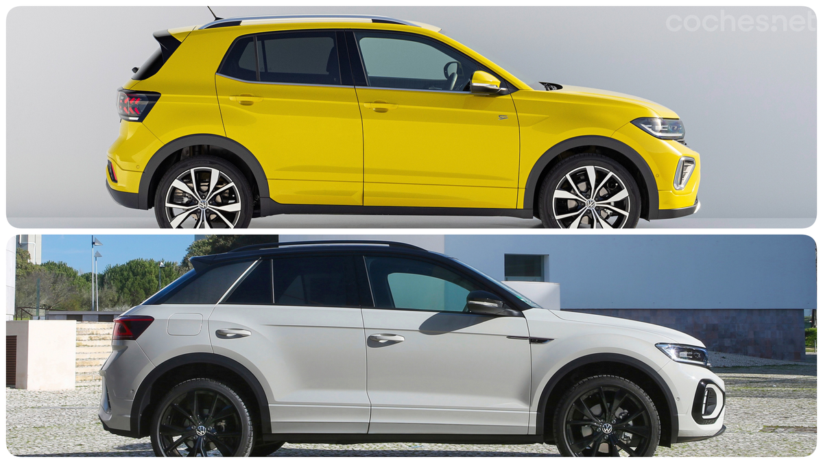 Volkswagen T-Cross y T-Roc se parecen por nombre, morfología y éxito comercial; pero estos dos SUV son (algo) más distintos de lo que parece.