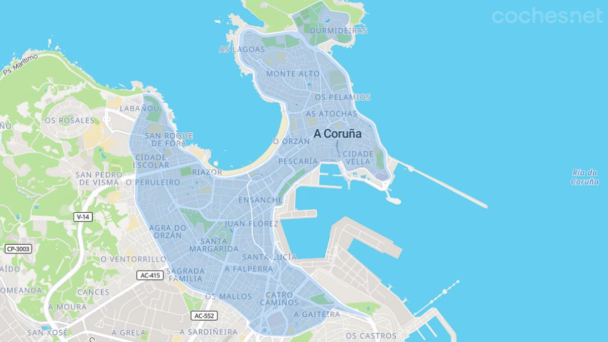 ¿Qué coches no pueden entrar en la ZBE de La Coruña?