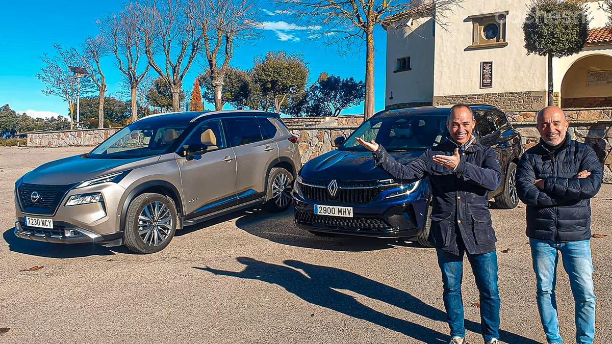 El Renault Espace ofrece hasta 1.714 litros, superando al Nissan X-Trail en su capacidad máxima.