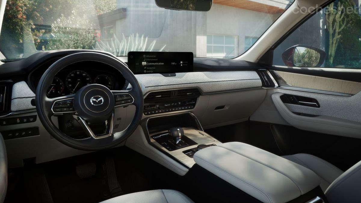 Se espera que comparta muchos elementos con el CX-90, como el acabado interior, aunque con una fila de asientos menos