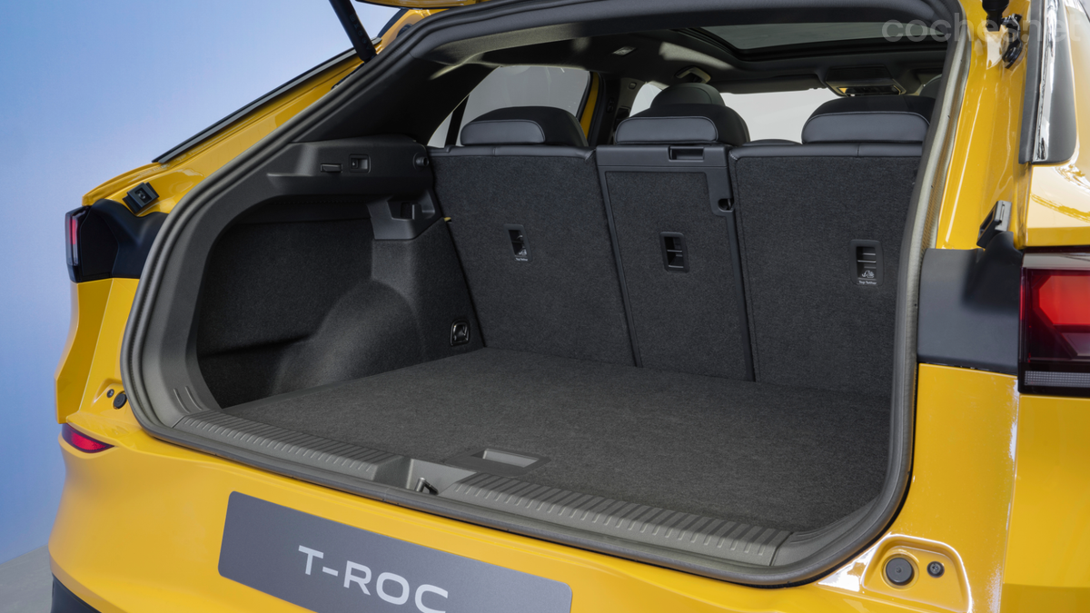 La segunda generación del T-Roc ofrece mayor espacio para pasajeros y un maletero ampliado hasta los 465 litros