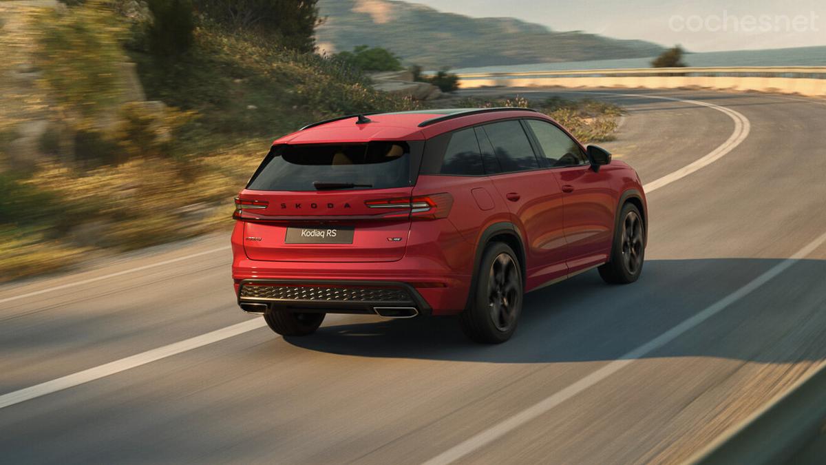 El nuevo Kodiaq RS ofrece una aceleración de 0 a 100 km/h en 6,3 segundos, demostrando su rendimiento deportivo.