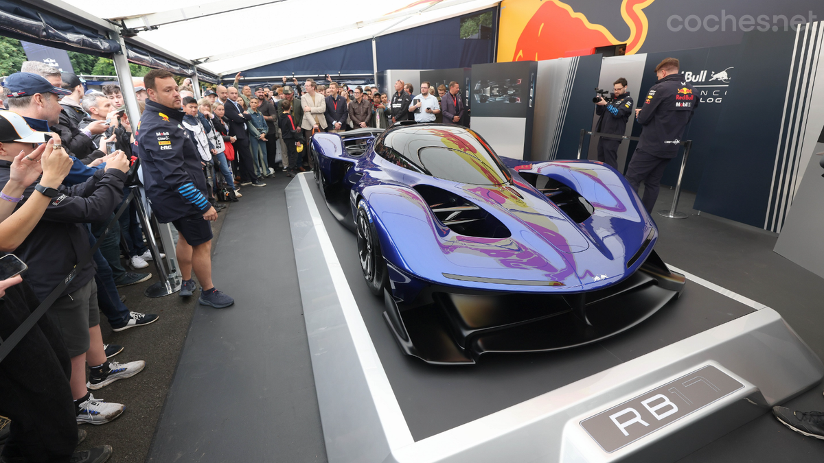 El concept más espectacular en Goodwood fue este: el nuevo Red Bull RB 17, diseñado por Adrian Newey. 