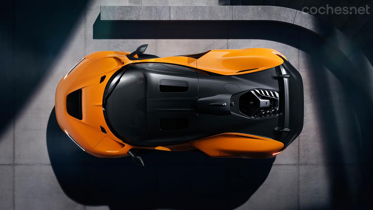 El McLaren W1 hereda la aerodinámica de la Fórmula 1 para un rendimiento superior.