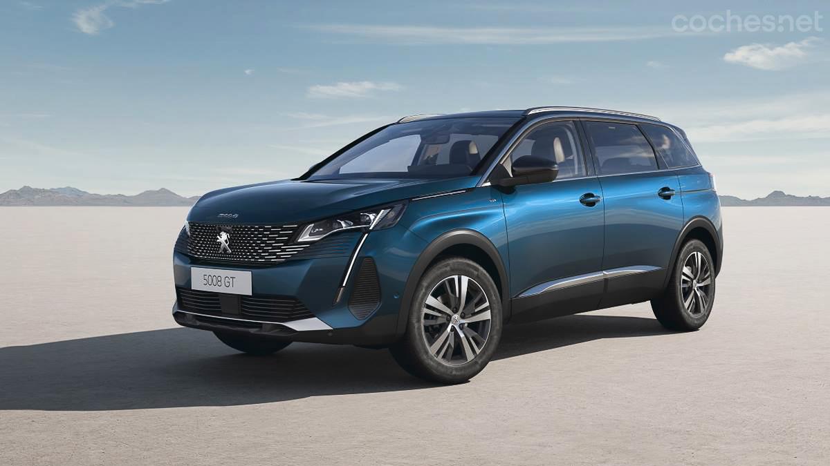 Peugeot 5008: hasta 2.042 litros de capacidad de maletero con todas las filas abatidas.